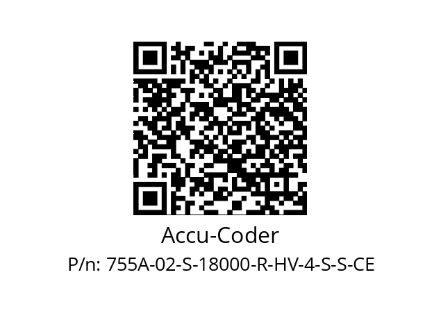   Accu-Coder 755A-02-S-18000-R-HV-4-S-S-CE