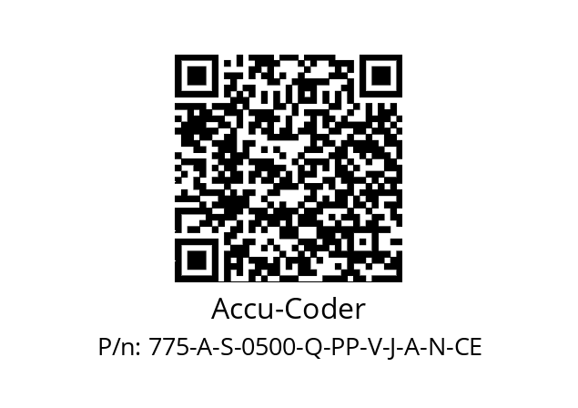   Accu-Coder 775-A-S-0500-Q-PP-V-J-A-N-CE