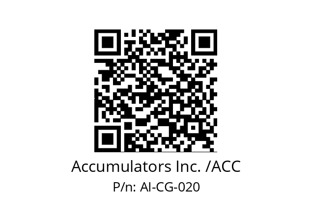   Accumulators Inc. /ACC AI-CG-020