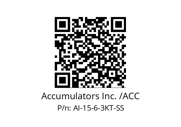   Accumulators Inc. /ACC AI-15-6-3KT-SS