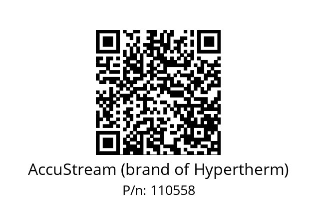   AccuStream (brand of Hypertherm) 110558