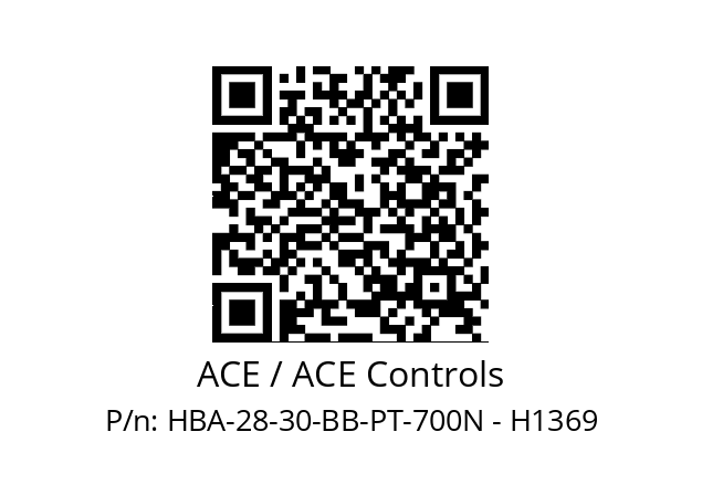   ACE / ACE Controls HBA-28-30-BB-PT-700N - H1369