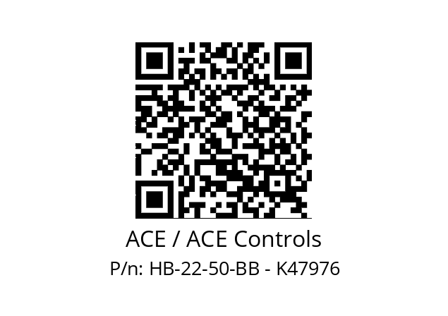   ACE / ACE Controls HB-22-50-BB - K47976