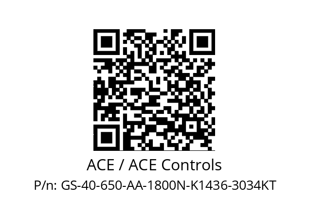   ACE / ACE Controls GS-40-650-AA-1800N-K1436-3034KT