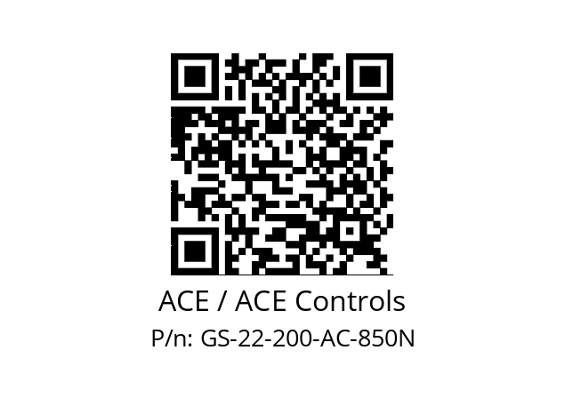   ACE / ACE Controls GS-22-200-AC-850N