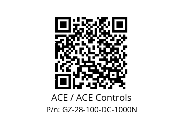   ACE / ACE Controls GZ-28-100-DC-1000N