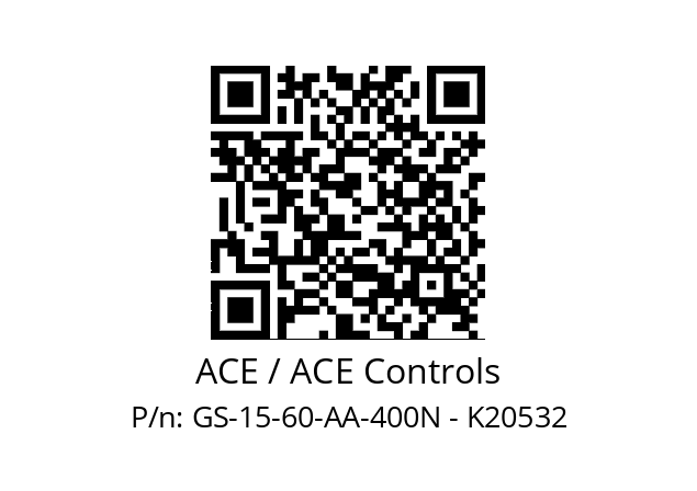   ACE / ACE Controls GS-15-60-AA-400N - K20532