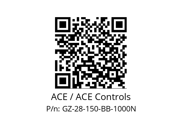   ACE / ACE Controls GZ-28-150-BB-1000N