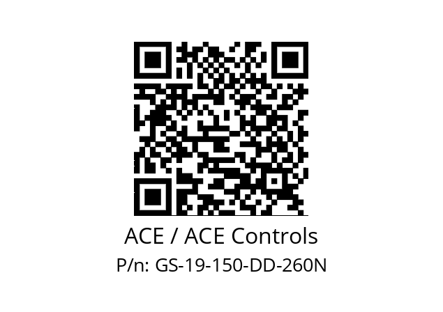   ACE / ACE Controls GS-19-150-DD-260N