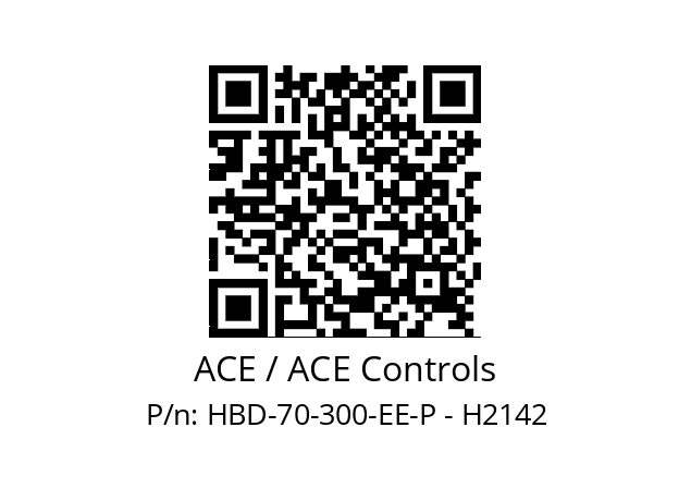   ACE / ACE Controls HBD-70-300-EE-P - H2142