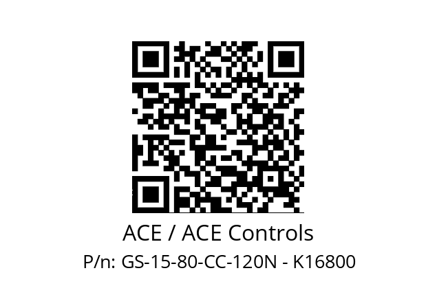   ACE / ACE Controls GS-15-80-CC-120N - K16800