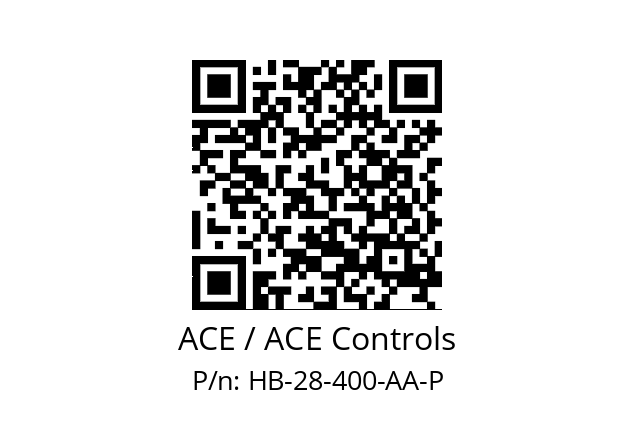   ACE / ACE Controls HB-28-400-AA-P