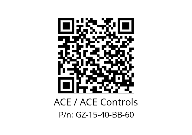   ACE / ACE Controls GZ-15-40-BB-60