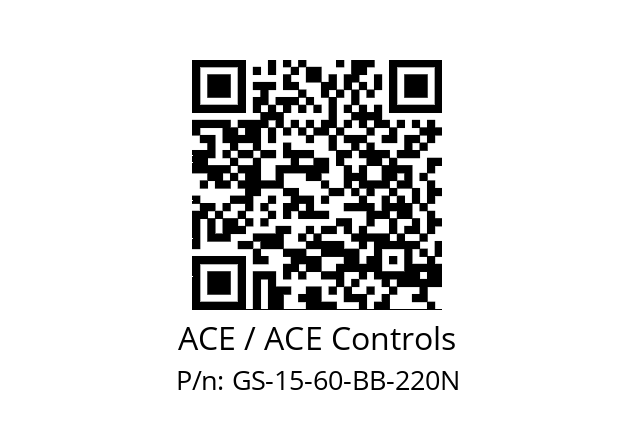   ACE / ACE Controls GS-15-60-BB-220N