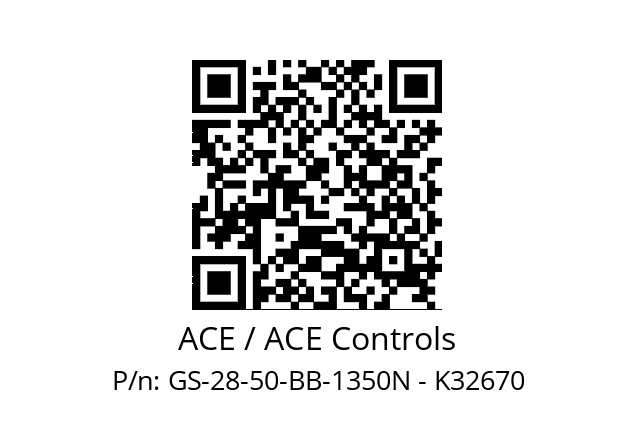   ACE / ACE Controls GS-28-50-BB-1350N - K32670