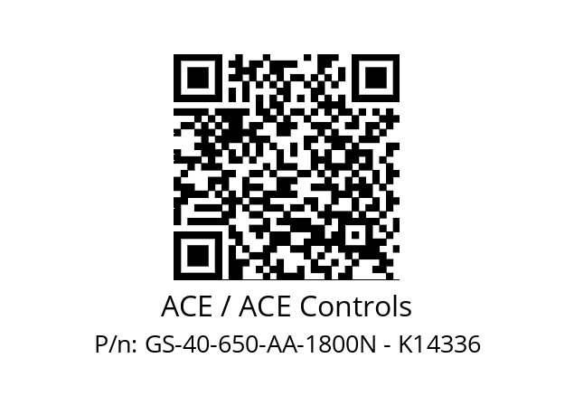   ACE / ACE Controls GS-40-650-AA-1800N - K14336