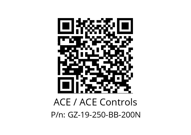   ACE / ACE Controls GZ-19-250-BB-200N