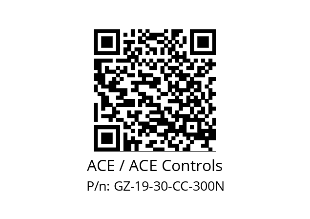   ACE / ACE Controls GZ-19-30-CC-300N