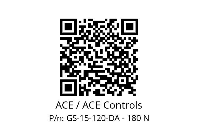   ACE / ACE Controls GS-15-120-DA - 180 N