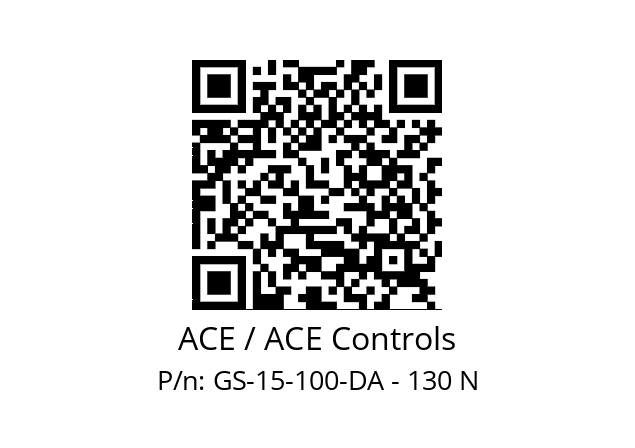   ACE / ACE Controls GS-15-100-DA - 130 N