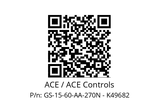   ACE / ACE Controls GS-15-60-AA-270N - K49682