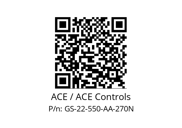   ACE / ACE Controls GS-22-550-AA-270N