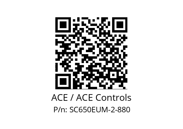   ACE / ACE Controls SC650EUM-2-880