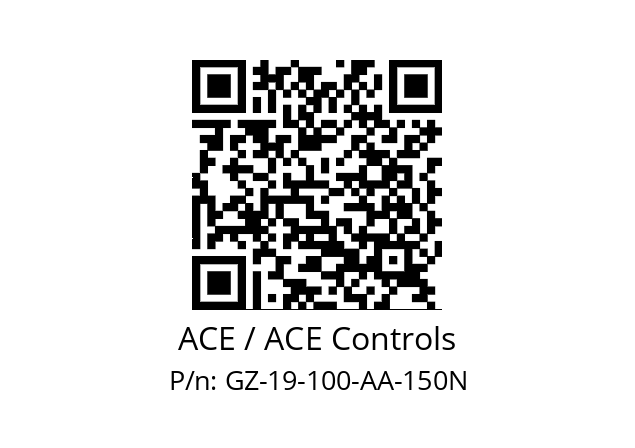   ACE / ACE Controls GZ-19-100-AA-150N