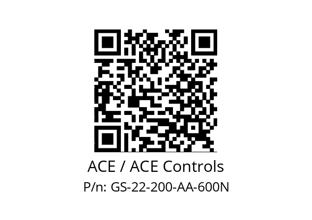   ACE / ACE Controls GS-22-200-AA-600N