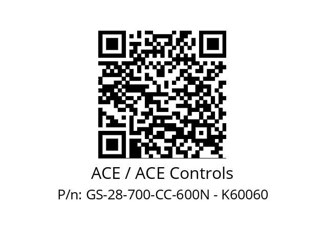   ACE / ACE Controls GS-28-700-CC-600N - K60060