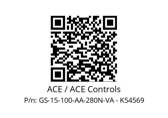   ACE / ACE Controls GS-15-100-AA-280N-VA - K54569