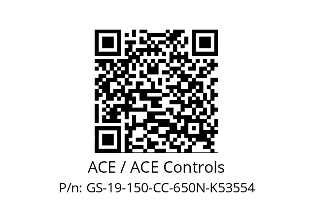   ACE / ACE Controls GS-19-150-CC-650N-K53554