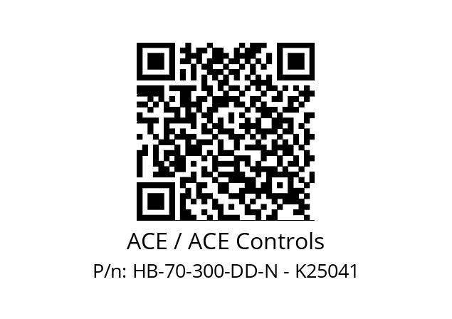   ACE / ACE Controls HB-70-300-DD-N - K25041