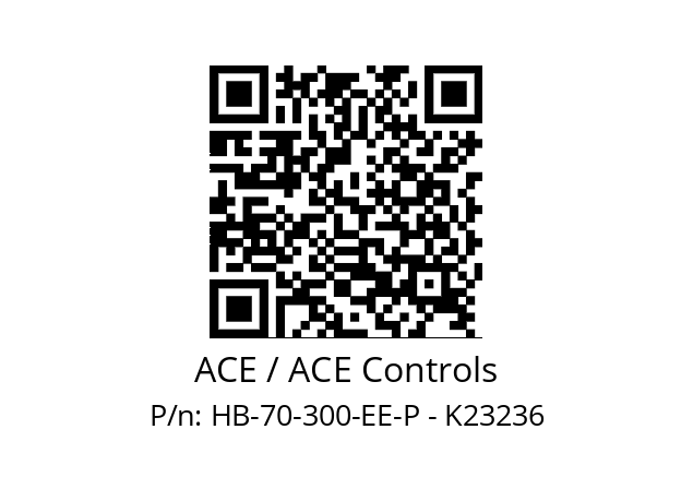   ACE / ACE Controls HB-70-300-EE-P - K23236