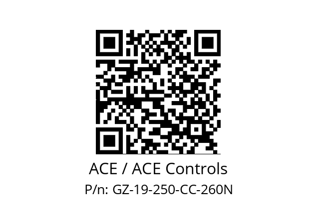   ACE / ACE Controls GZ-19-250-CC-260N