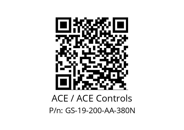   ACE / ACE Controls GS-19-200-AA-380N