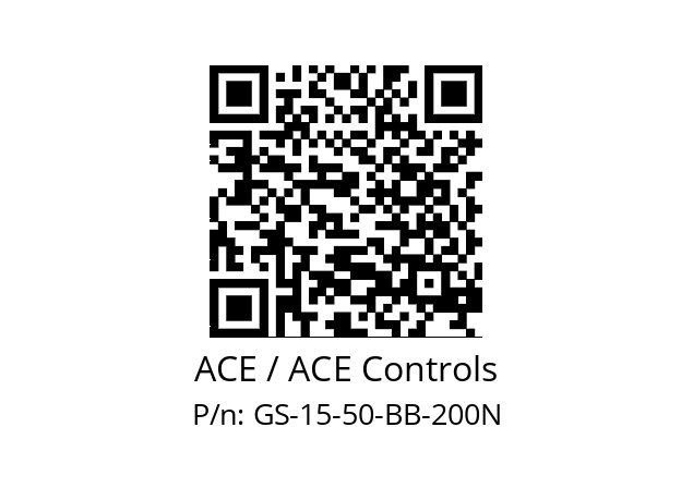   ACE / ACE Controls GS-15-50-BB-200N