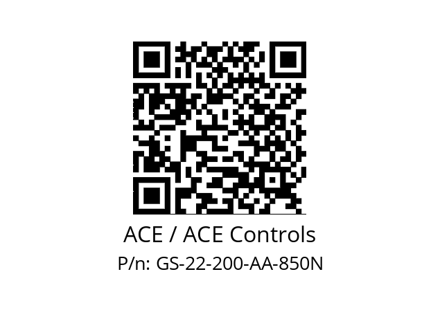   ACE / ACE Controls GS-22-200-AA-850N