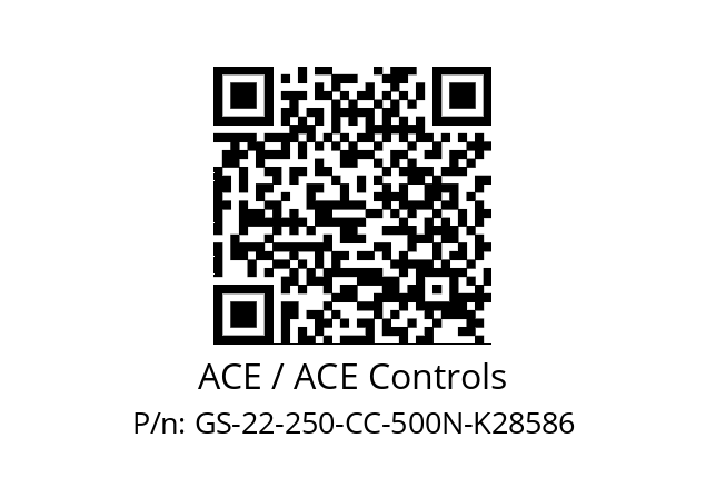   ACE / ACE Controls GS-22-250-CC-500N-K28586