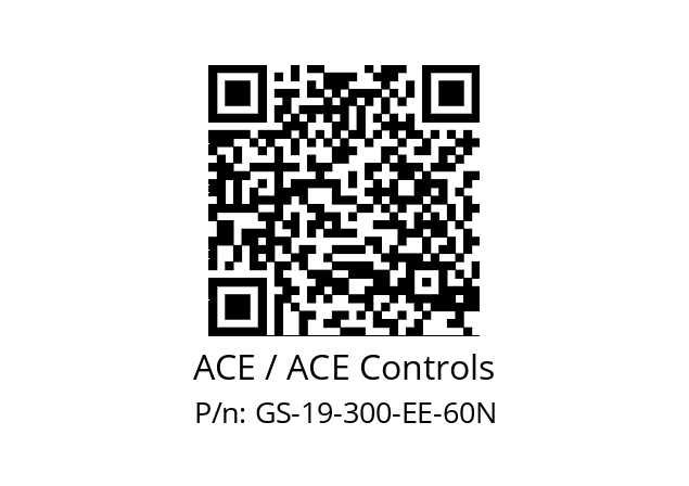   ACE / ACE Controls GS-19-300-EE-60N