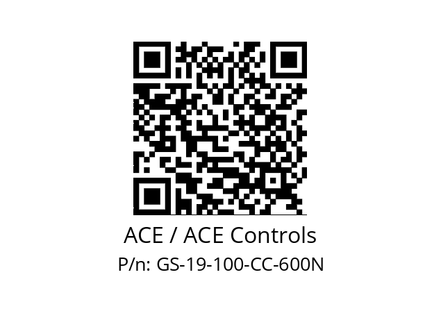   ACE / ACE Controls GS-19-100-CC-600N