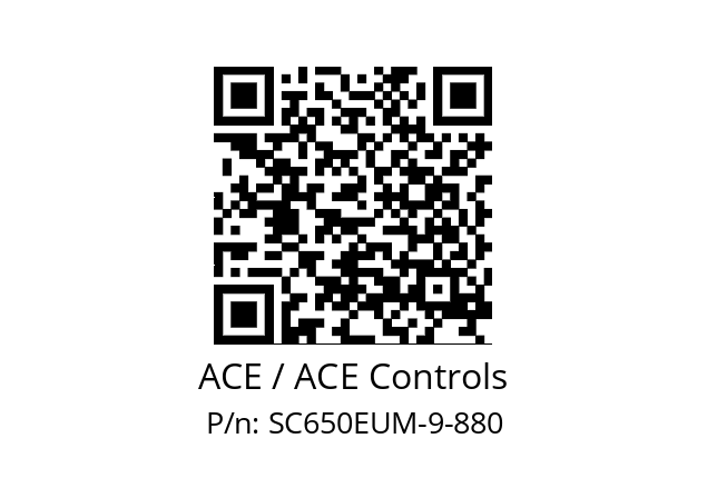   ACE / ACE Controls SC650EUM-9-880