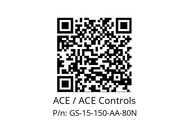   ACE / ACE Controls GS-15-150-AA-80N