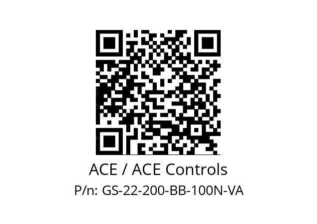   ACE / ACE Controls GS-22-200-BB-100N-VA