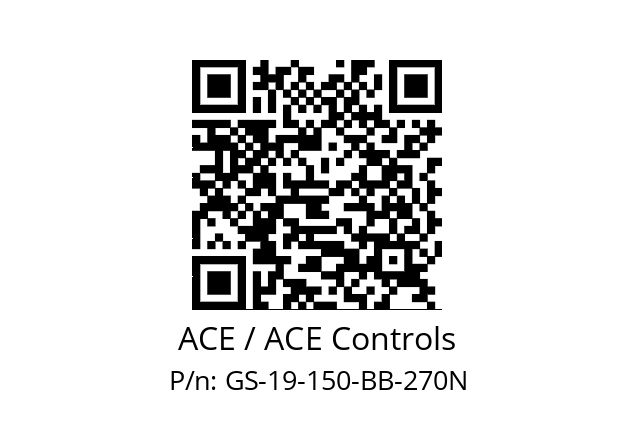   ACE / ACE Controls GS-19-150-BB-270N