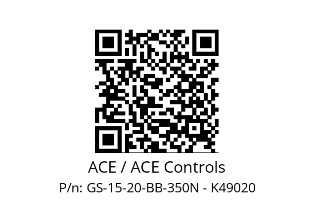   ACE / ACE Controls GS-15-20-BB-350N - K49020