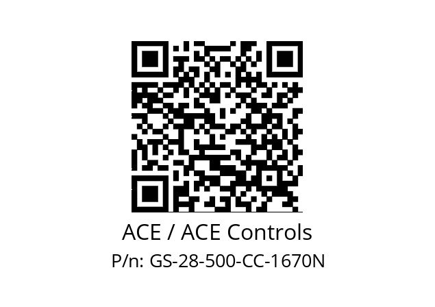   ACE / ACE Controls GS-28-500-CC-1670N