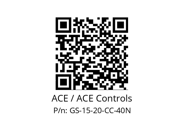   ACE / ACE Controls GS-15-20-CC-40N