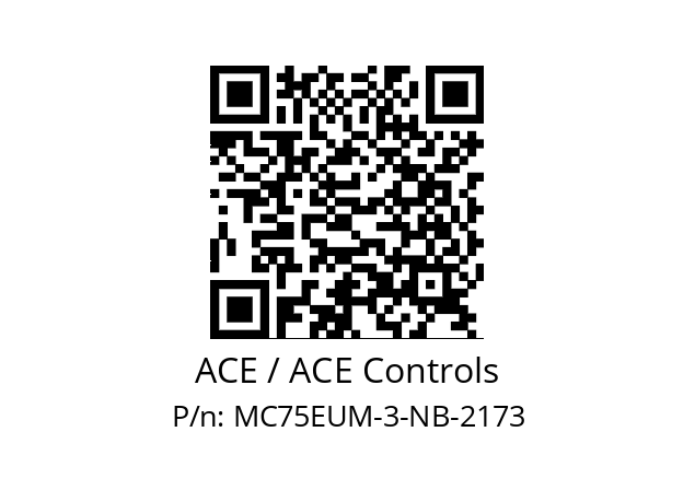   ACE / ACE Controls MC75EUM-3-NB-2173