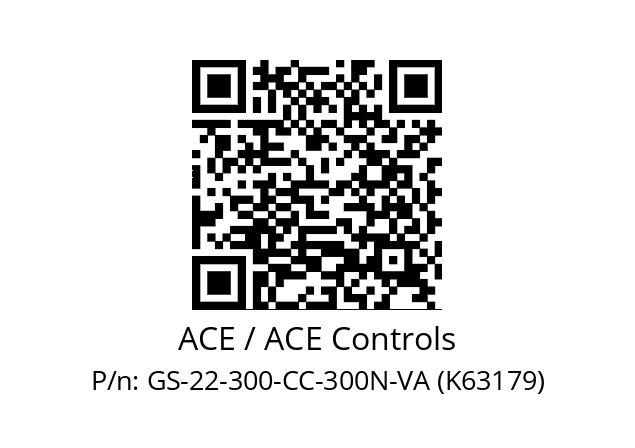   ACE / ACE Controls GS-22-300-CC-300N-VA (K63179)